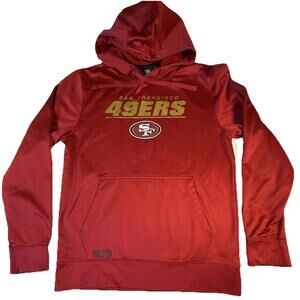 Nike NFL San Francisco 49ers Pullover Hoodie Red Sz Medium See Pics #7, #8